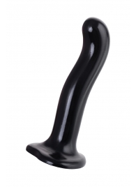 Черный стимулятор для пар P G-Spot Dildo Size L - 19 см. - Strap-on-me - в Новокузнецке купить с доставкой