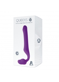 Лиловый безремневой страпон Queens M - Adrien Lastic - купить с доставкой в Новокузнецке