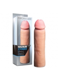 Телесная фаллическая насадка на пенис Magnum Xtender - 23 см. - Blush Novelties - в Новокузнецке купить с доставкой