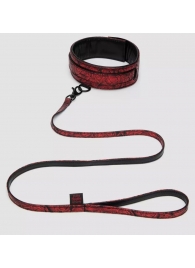 Стильный ошейник с поводком Reversible Faux Leather Collar and Lead - Fifty Shades of Grey - купить с доставкой в Новокузнецке