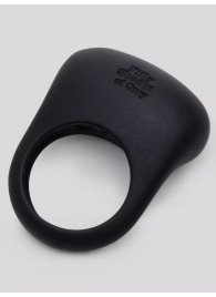 Черное эрекционное виброкольцо Sensation Rechargeable Vibrating Love Ring - Fifty Shades of Grey - в Новокузнецке купить с доставкой