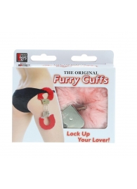 Металлические наручники с розовой меховой опушкой METAL HANDCUFF WITH PLUSH PINK - Dream Toys - купить с доставкой в Новокузнецке