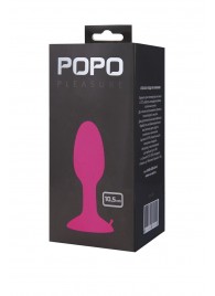 Розовая пробка POPO Pleasure со встроенным вовнутрь стальным шариком - 10,5 см. - POPO Pleasure