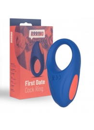 Синее эрекционное кольцо RRRING First Date Cock Ring - FeelzToys - в Новокузнецке купить с доставкой