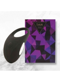 Черное эрекционное виброкольцо Thor Cockring - FeelzToys - в Новокузнецке купить с доставкой