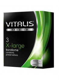 Презервативы увеличенного размера VITALIS PREMIUM x-large - 3 шт. - Vitalis - купить с доставкой в Новокузнецке