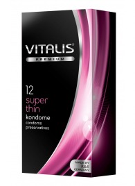 Ультратонкие презервативы VITALIS PREMIUM super thin - 12 шт. - Vitalis - купить с доставкой в Новокузнецке