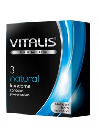 Классические презервативы VITALIS PREMIUM natural - 3 шт. - Vitalis - купить с доставкой в Новокузнецке