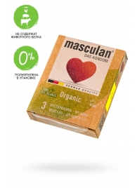 Экологически чистые презервативы Masculan Organic - 3 шт. - Masculan - купить с доставкой в Новокузнецке