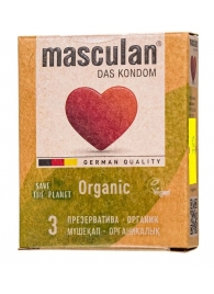 Экологически чистые презервативы Masculan Organic - 3 шт. - Masculan - купить с доставкой в Новокузнецке