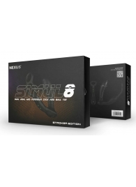 Черный вибромассажер простаты Nexus Simul8 Stroker Edition с кольцами для пениса и мошонки - Nexus Range - в Новокузнецке купить с доставкой Черный вибромассажер простаты Nexus Simul8 Stroker Edition с кольцами для пениса и мошонки - Nexus Range - в Новокузнецке купить с доставкой