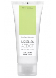Смазка на водной основе Mixgliss Addict с ароматом цитруса - 70 мл. - Mixgliss - купить с доставкой в Новокузнецке