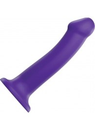 Фиолетовый фаллоимитатор-насадка Strap-On-Me Dildo Dual Density size L - 19 см. - Strap-on-me - купить с доставкой в Новокузнецке