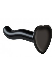 Черный фаллоимитатор-насадка Strap-On-Me P G spot Dildo size S - 16,4 см. - Strap-on-me - купить с доставкой в Новокузнецке