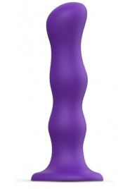 Фиолетовая насадка Strap-On-Me Dildo Geisha Balls size XL - Strap-on-me - купить с доставкой в Новокузнецке