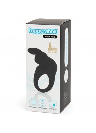 Черное эрекционное виброкольцо Happy Rabbit Rechargeable Rabbit Cock Ring - Happy Rabbit - в Новокузнецке купить с доставкой