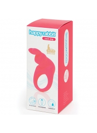 Розовое эрекционное виброкольцо Happy Rabbit Rechargeable Rabbit Cock Ring - Happy Rabbit - в Новокузнецке купить с доставкой