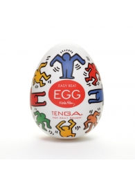 Мастурбатор-яйцо Keith Haring EGG DANCE - Tenga - в Новокузнецке купить с доставкой