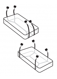 Фиксаторы для кровати WRAPAROUND MATTRESS RESTRAIN - Pipedream - купить с доставкой в Новокузнецке