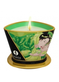 Массажная свеча Exotic Green Tea с ароматом зелёного чая - 170 мл. - Shunga - купить с доставкой в Новокузнецке