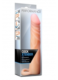 Телесная насадка на пенис Cock Xtender - 17,7 см. - Blush Novelties - в Новокузнецке купить с доставкой