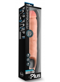 Телесная насадка-удлинитель 11.5 Inch Silicone Cock Sheath Penis Extender - 29,2 см. - Blush Novelties - в Новокузнецке купить с доставкой