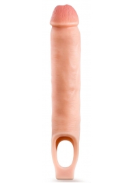 Телесная насадка-удлинитель 11.5 Inch Silicone Cock Sheath Penis Extender - 29,2 см. - Blush Novelties - в Новокузнецке купить с доставкой