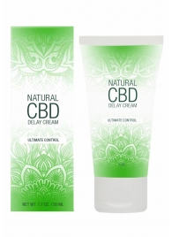 Крем-пролонгатор Natural CBD Delay Cream - 50 мл. - Shots Media BV - купить с доставкой в Новокузнецке