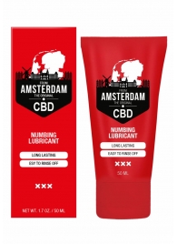 Пролонгирующий лубрикант Numbing CBD from Amsterdam - 50 мл. - Shots Media BV - купить с доставкой в Новокузнецке