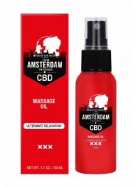 Стимулирующее массажное масло CBD from Amsterdam Massage Oil - 50 мл. - Shots Media BV - купить с доставкой в Новокузнецке