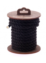 Черная хлопковая веревка для бондажа на катушке - 5 м. - Crazy Handmade - купить с доставкой в Новокузнецке