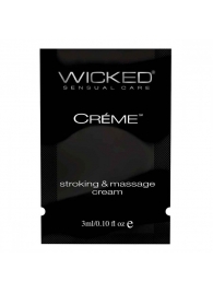 Крем для массажа и мастурбации Wicked Stroking and Massage Creme - 3 мл. - Wicked - купить с доставкой в Новокузнецке