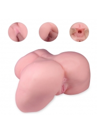 Реалистичный мастурбатор-полуторс с 2 рабочими отверстиями - S-HANDE - в Новокузнецке купить с доставкой