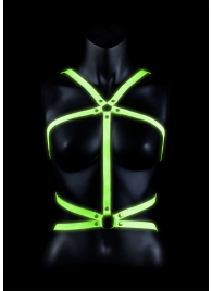 Портупея Body Harness с неоновым эффектом - размер L-XL - Shots Media BV - купить с доставкой в Новокузнецке