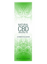 Массажное масло Natural CBD Massage Oil - 50 мл. - Shots Media BV - купить с доставкой в Новокузнецке