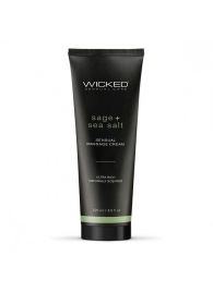 Массажный легкий крем WICKED Sage plus Sea Salt - 120 мл. - Wicked - купить с доставкой в Новокузнецке