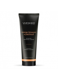 Массажный легкий крем WICKED Orange Blossom plus Patchouli - 120 мл. - Wicked - купить с доставкой в Новокузнецке