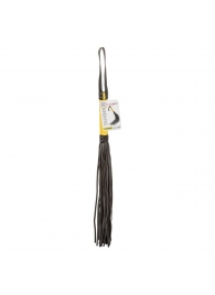 Черная плеть с желтой рукоятью Boundless Flogger - 69,25 см. - California Exotic Novelties - купить с доставкой в Новокузнецке