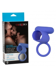 Синее эрекционное виброкольцо Silicone Rechargeable Endless Desires Enhancer - California Exotic Novelties - в Новокузнецке купить с доставкой