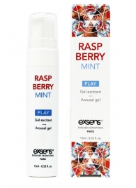 Возбуждающий гель Raspberry Mint с ароматом малины и мяты - 15 мл. - Exsens - купить с доставкой в Новокузнецке