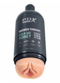 Телесный мастурбатор-вагина Shower Therapy Milk Me Honey - Pipedream - в Новокузнецке купить с доставкой