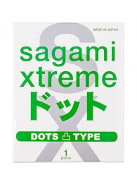 Презерватив Sagami Xtreme Type-E с точками - 1 шт. - Sagami - купить с доставкой в Новокузнецке