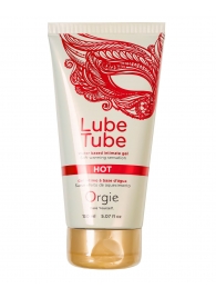 Интимный гель на водной основе Lube Tube Hot с разогревающим эффектом - 150 мл. - ORGIE - купить с доставкой в Новокузнецке