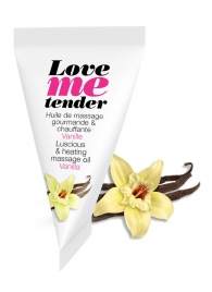 Съедобное согревающее массажное масло Love Me Tender Vanilla с ароматом ванили - 10 мл. - Love to Love - купить с доставкой в Новокузнецке