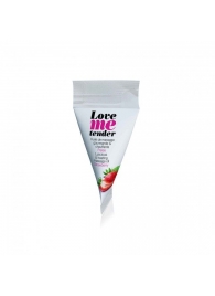 Съедобное согревающее массажное масло Love Me Tender Strawberry с ароматом клубники - 10 мл. - Love to Love - купить с доставкой в Новокузнецке