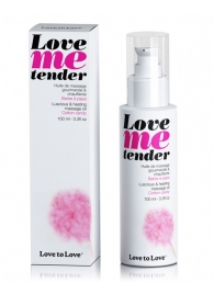 Съедобное согревающее массажное масло Love Me Tender Cotton Candy с ароматом сладкой ваты - 100 мл. - Love to Love - купить с доставкой в Новокузнецке