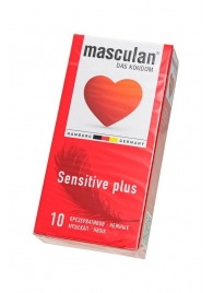 Презервативы Masculan Sensitive plus - 10 шт. - Masculan - купить с доставкой в Новокузнецке