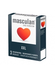 Презервативы увеличенного размера Masculan XXL - 3 шт. - Masculan - купить с доставкой в Новокузнецке