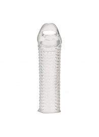 Текстурированная насадка на пенис Clear Textured Penis Enhancing Sleeve Extension - 16,5 см. - BlueLine - в Новокузнецке купить с доставкой