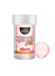 Лубрикант на масляной основе Hot Ball Plus с разогревающим эффектом (2 шарика по 3 гр.) - HotFlowers - купить с доставкой в Новокузнецке